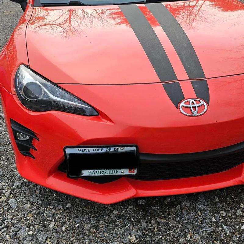 Toyota 86 Offset Front License Plate Bracket Adapter   