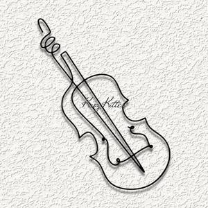 VIOLIN LINE MODERN WALL ART HOME DECOR