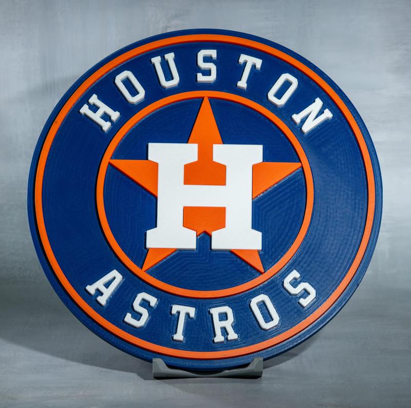 Houston Astros Logo Wall Art - No AMS or MMS Needed