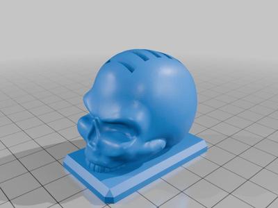 Skull MicroSD card Holder