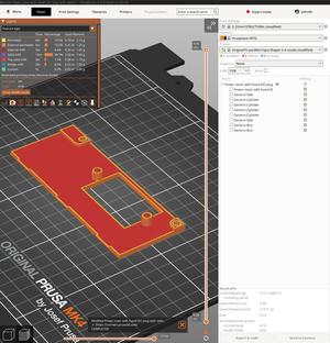 Modified Power cover with fused IEC plug with switch for (Un)original Prusa Heated Drybox