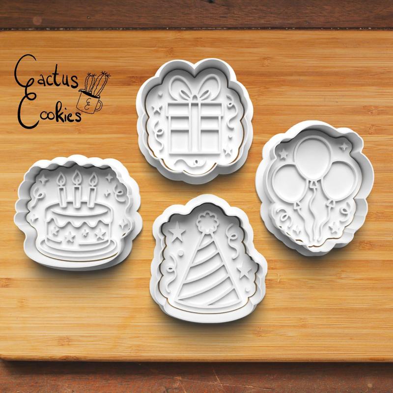 Birthday Cookie Cutter set 0866