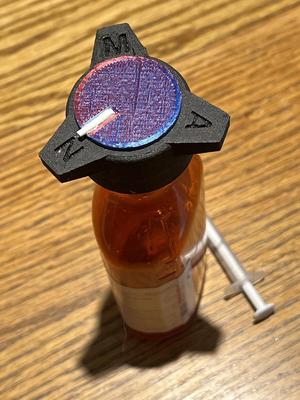 Liquid medicine dosing tracker