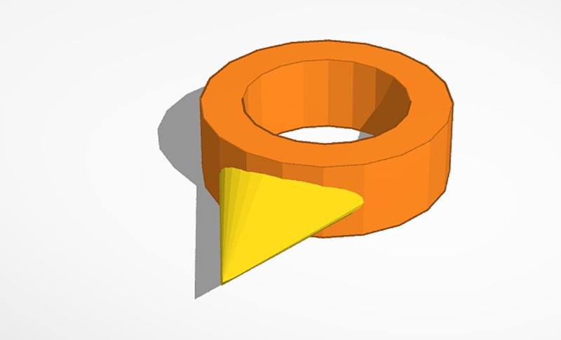 Camping ring with blade