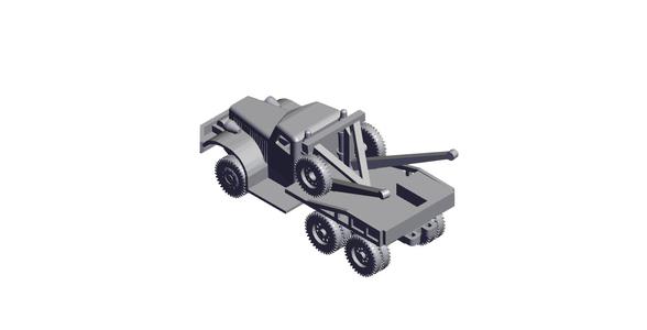 1/72 Scale Diamond T Wrecker Model 969.stl