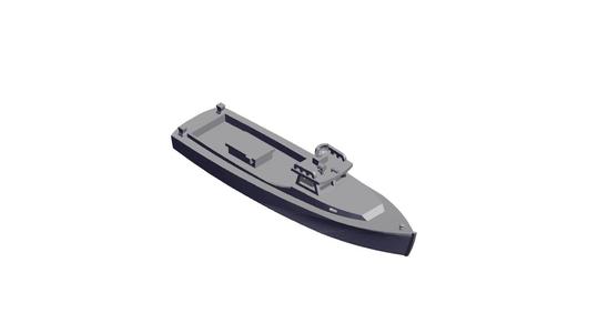 1/100 Scale Chesapeake Bay Deadrise Workboat 2.stl