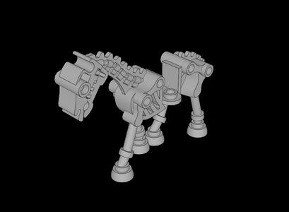 Lego Compatible (59228.dat) Animal Horse Skeletal