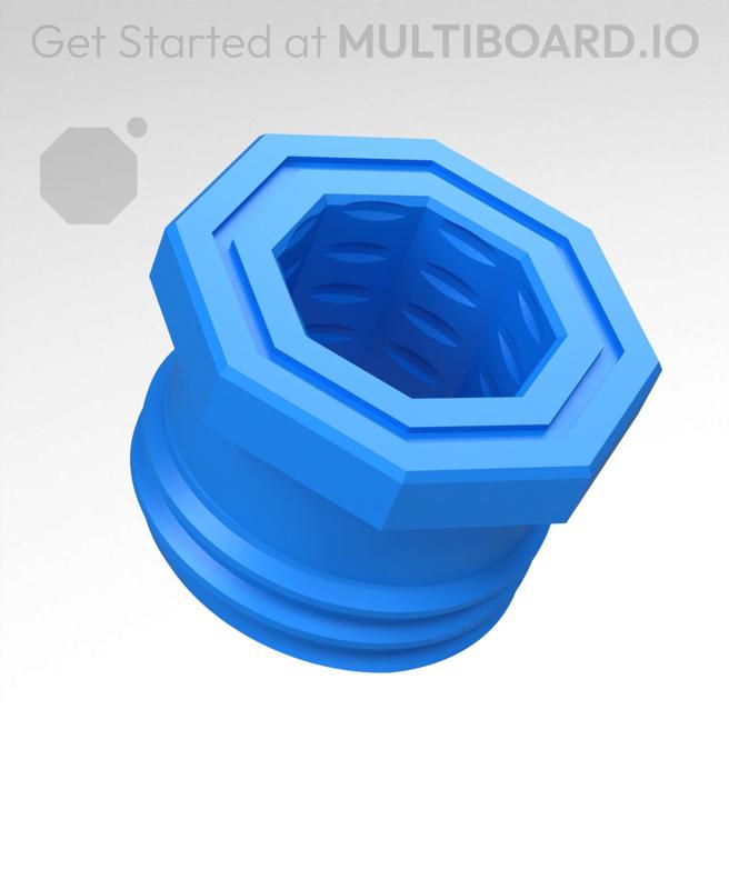 13 mm Big Thread, Flat Head, Push-Fit Hole, Shank Bolt