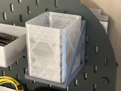 IKEA Pegboard Magnetic Storage Tube|IKEA Skadis Container with Magnet