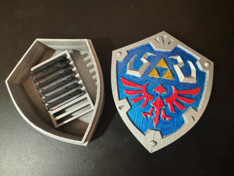 Zelda Hylian Shield Nintendo Switch Game Holder 