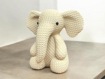Cute Knitted Elephant