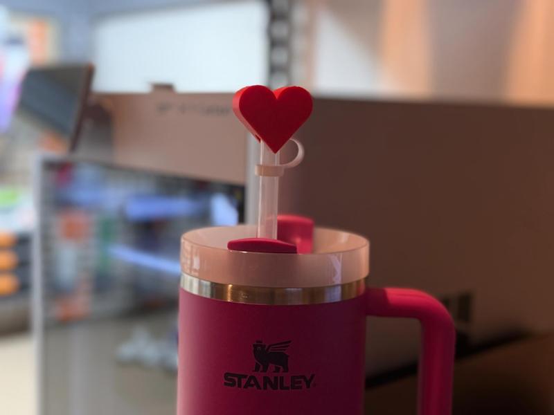 Stanley Heart Straw Topper - Fits Any Size Cup
