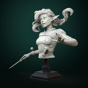 Vaelia Arra, sorcerer bust pre-supported