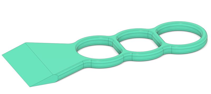 Scraper with Ergonomic Handle