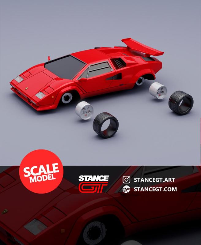 Lamborghini Countach | SCALED 1/64 | Model kit car