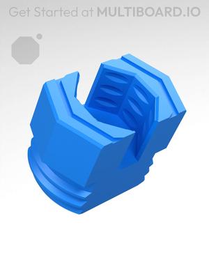 9 mm Big Thread, Push-Fit Head, Small Thread Hole, Shank T-Bolt