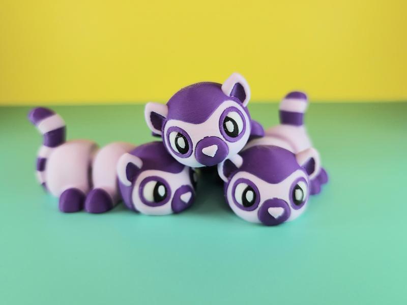Baby Lemur (aka Larry!) – Articulated 3D Model