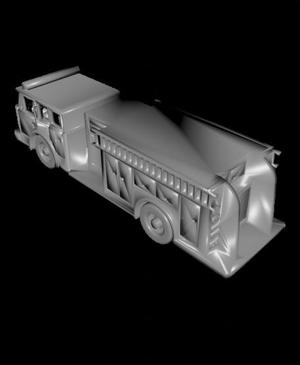 1/72 Scale Ford Series C Fire Truck.stl