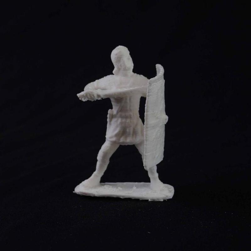 soldier shield standing up