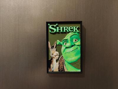 Shrek movie poster fridge magnet