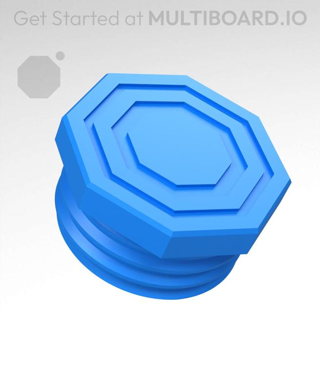 9 mm Big Thread, Flat Head, Bolt