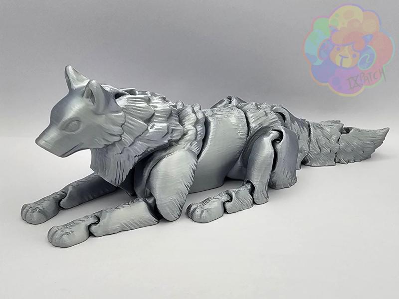 Floppy Wolf - Flexi Articulated Animal (pip)