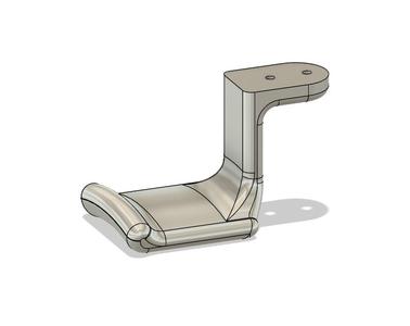Under desk headphone holder 