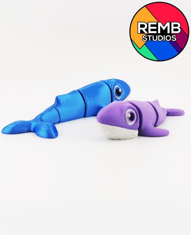  Articulated Blue Whale | Flexi Blue Whale