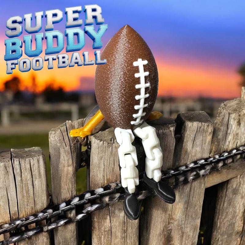 Ultimate Football Buddy, Articulated Legs, Print in Place