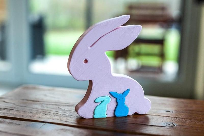 Easter rabbit puzzle