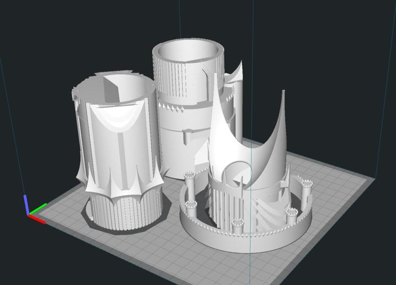 Barad-Dûr (Sauron's Tower) Dice Tower Re-Fenced