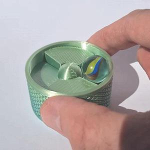 Round marble box