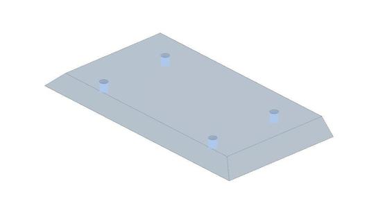 Platine de fixation pour  Support de billes de billard français