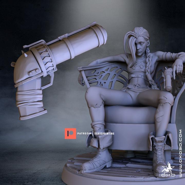 Jinx Arcane LOL Weapon cosplay