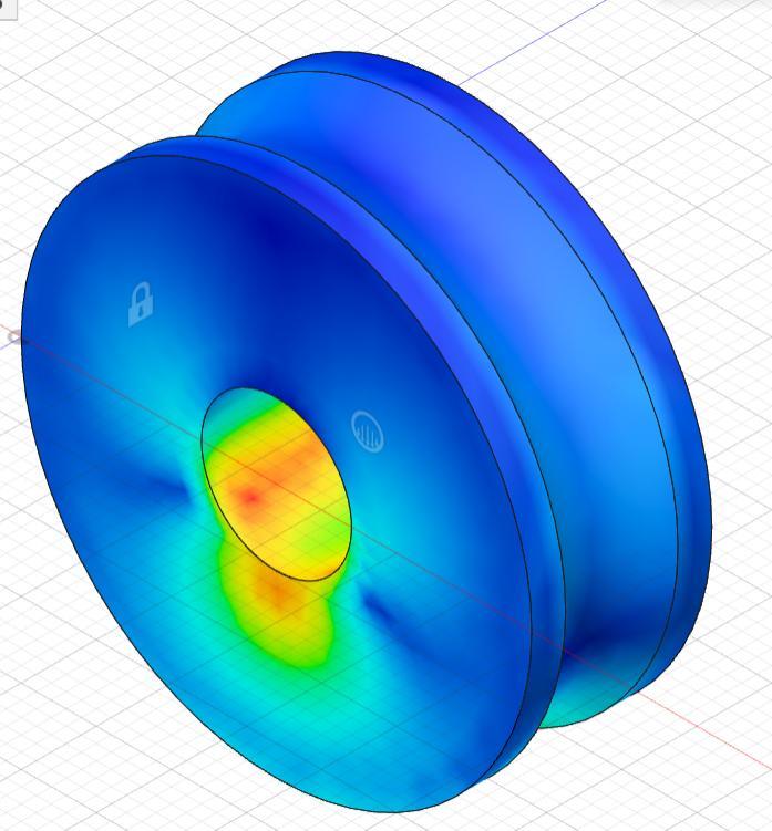 Porsche 914 rear trunk roller bushing (P/N) 914-512-263-11