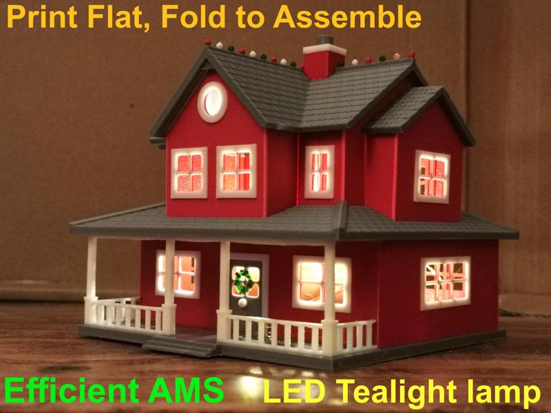 Bambu Labs inspired 'Cosy Christmas Lodge'