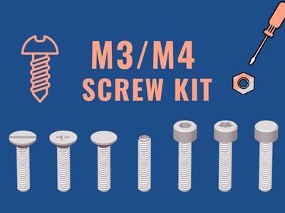 M3/M4 Screw Kit (Screws, Washers, Nuts)