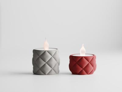 Inflated Cloth LED candle tealight