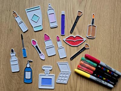 Cute Make Up Cosmetics DIY Coloring Set Fun Gift