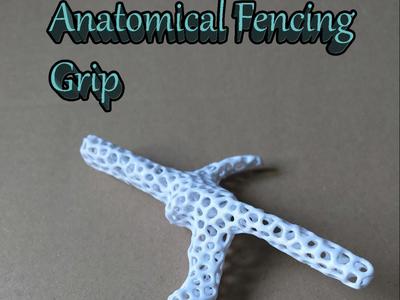 Anatomical Fencing Grip Voronoi (for Epee / Foil)