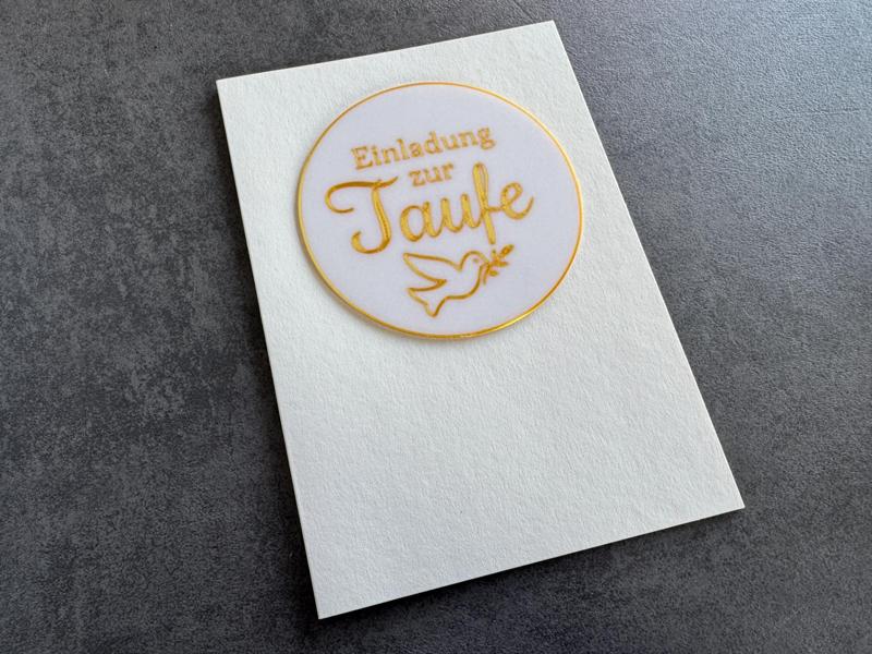 Baptism Invitation - Card Plaque