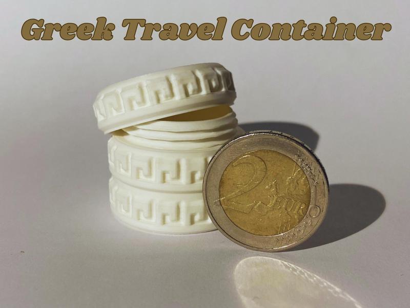Small Greek Travel Container