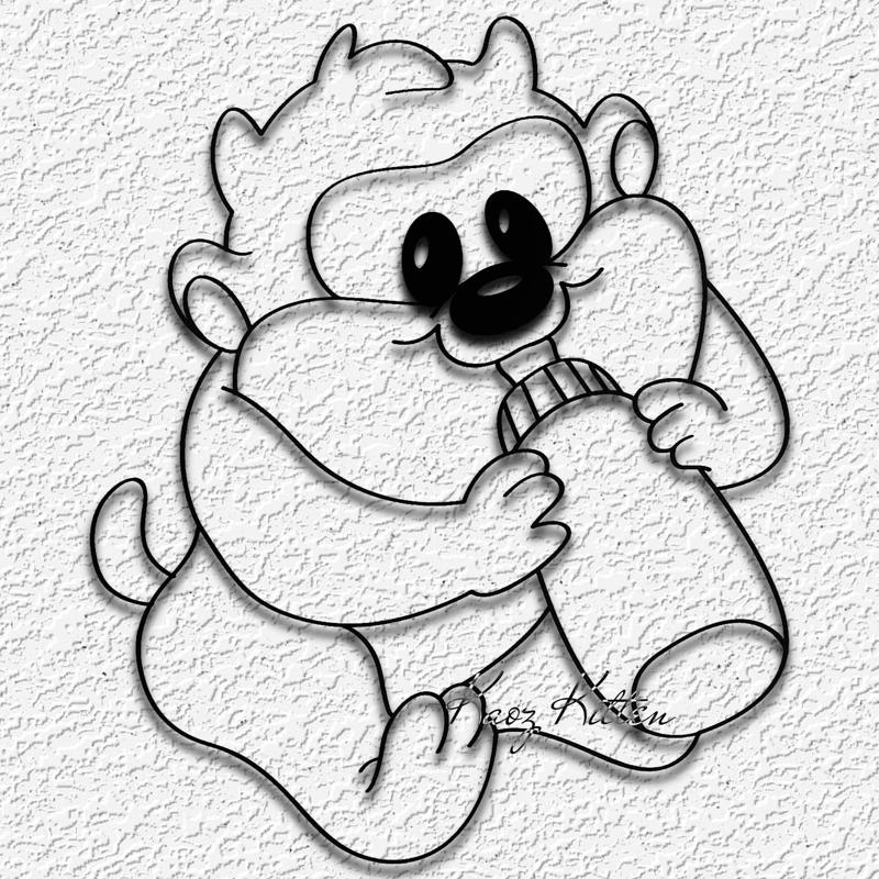 BABY TAZ WALL ART LOONEY TOONS HOME DECOR