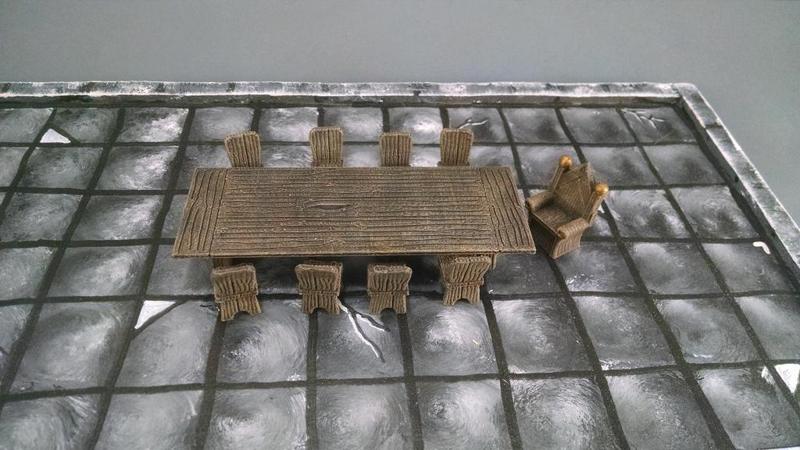 28mm Lord's Banquet Table and Chairs