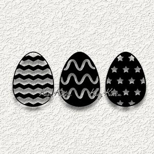 3 easter eggs WALL ART HOME DECOR
