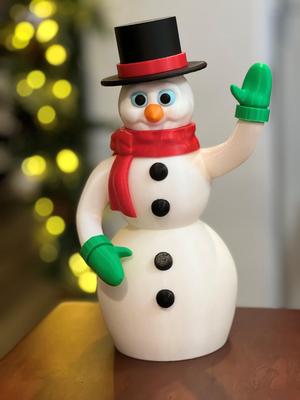 Christmas Snowman Decor STL Files - NO AMS - COMMERCIAL LICENSE