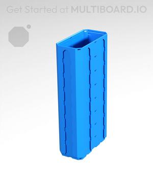 1x2x4 - Topped Multipoint Rail - Multibin Shell