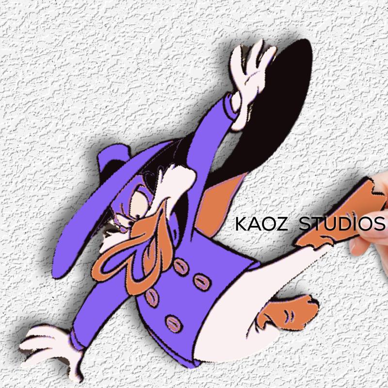 darkwing duck disney fan art hueforge