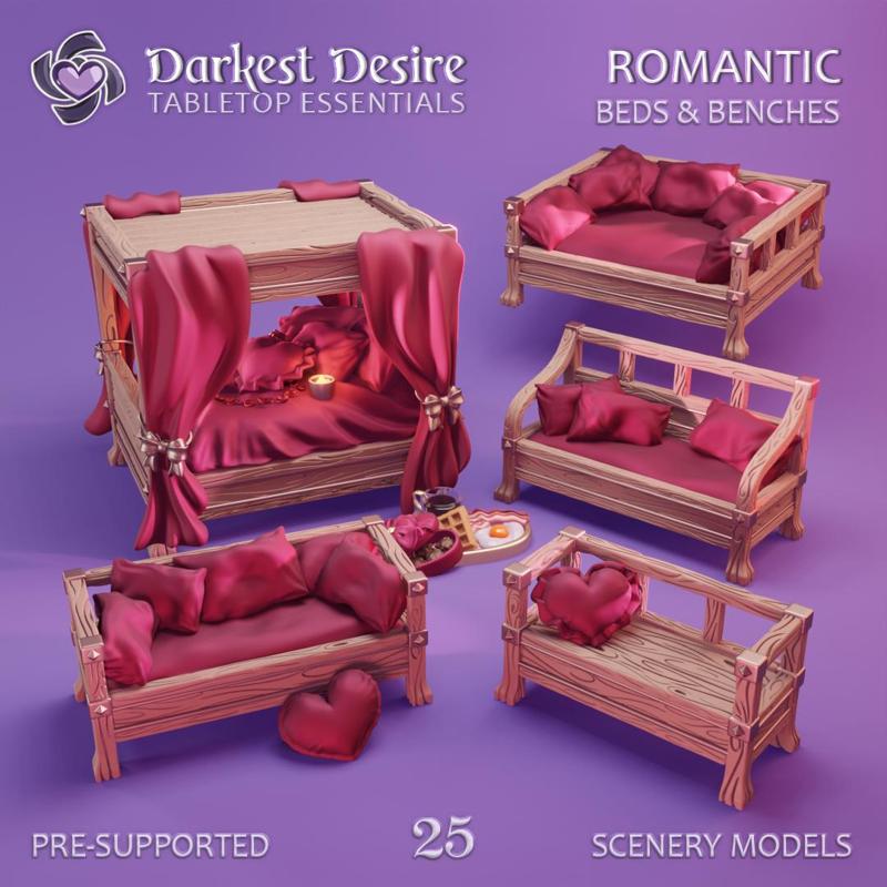 Romantic Beds & Benches