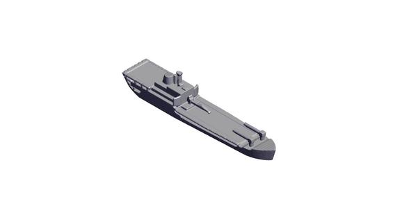 2400 Scale HMS Sir Galahad Landing Ship.stl